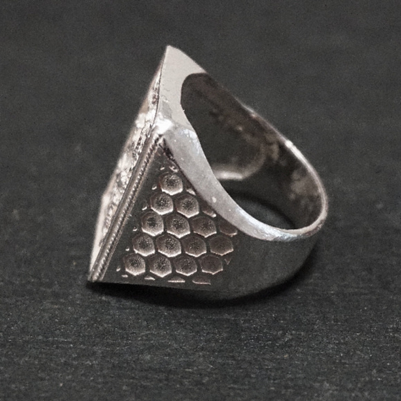 Sterling Silver Zodiac Men's Dragon Ring - Picture 2 of 4